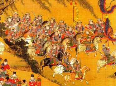 painting-of-ming-dynasty-military-calvaries-and-weapons